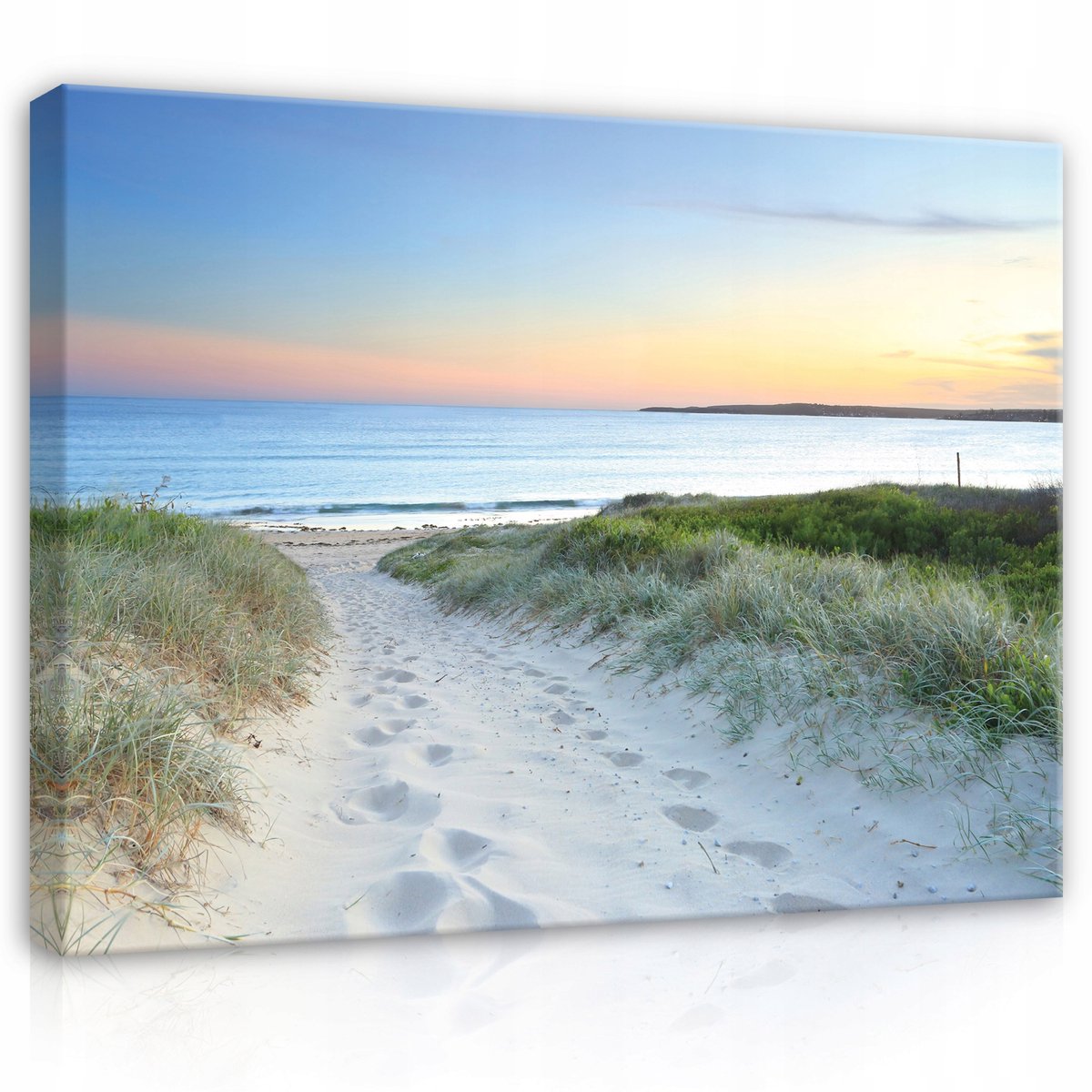 WALLARENA Canvas schilderij - 120x80 cm - Strand, Zee, Natuur, Uitzicht multikleurig