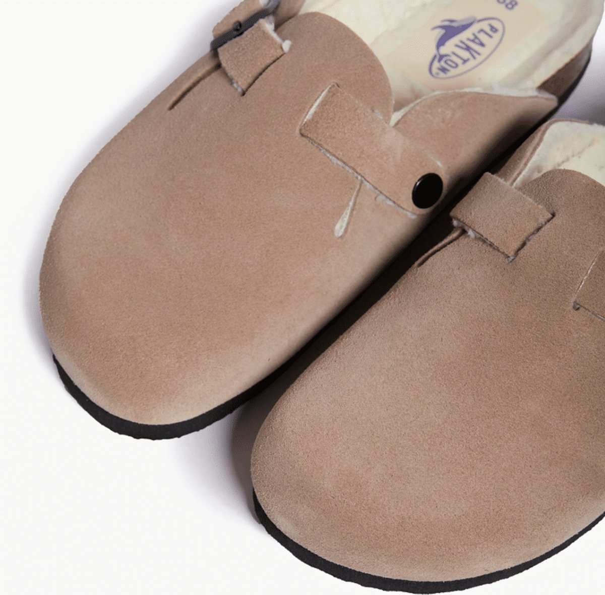 Plakton Dames Pantoffel Piedra | Beige | Maat: 39