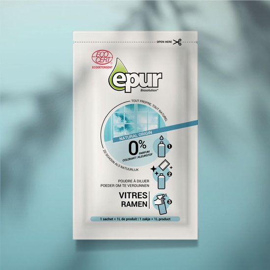 Epur - Ramenreiniger - Poeder om te verdunnen - 10g poeder + 1L water = 1L product