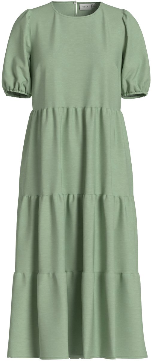 VILA - VIPRISILLA 2/4 O-NECK MIDI DRESS/VOL/R - Dames - Mini jurken