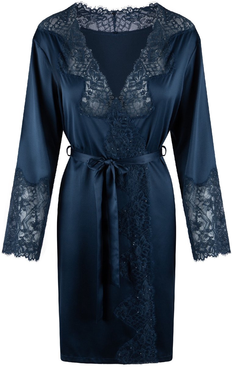 LingaDore - Kimono Midnight - maat S - Blauw