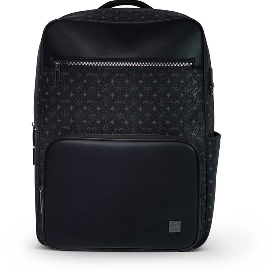 WiWU Fingerlock Backpack – Anti-diefstal Rugzak met Vingerafdrukslot – 15.6” Laptopvak – Waterafstotend – Zwart