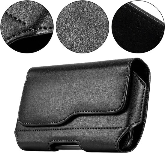 Riemhouder voor Telefoon - Lederen Telefoon Case met Riem Loop voor Outdoor Travel en Business van Ykooe — afbeelding 4