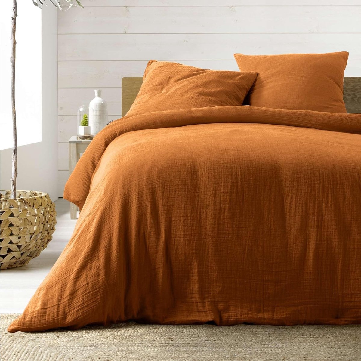 Katoenen gaas bedset 240 x 220 cm_