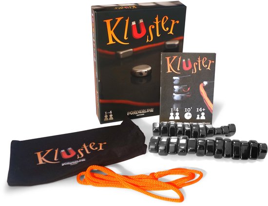 Kluster - Gezelschapsspel - Magnetenspel - 1 tot 4 spelers - vanaf 14 jaar