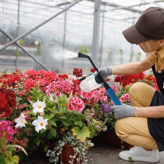 Duster - Bestuiver - Fruitbloeiende bestuivingstool - Tuinstofzuiger Poeder Applicator - Draagbaar - Plantenstofzuiger - Diatomeeënaarde Sproeier met Push-Pull Luchtpomp - Geschikt voor binnen- en buitenkassen - Blauw van Merkloos	 — afbeelding 5
