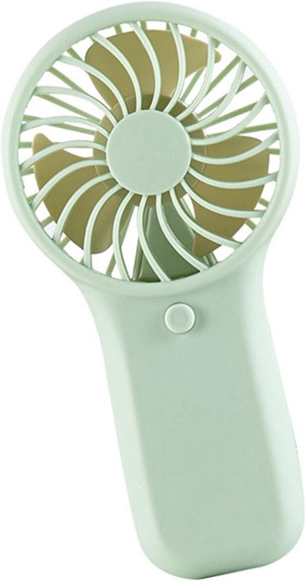 Draagbare handventilator op batterijen, compact, lichtgewicht, sterke luchtstroom, geschikt voor reizen en kantoor