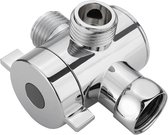 Saniclear Brass profielloze douchecabine 90x90cm geborsteld messing kopen