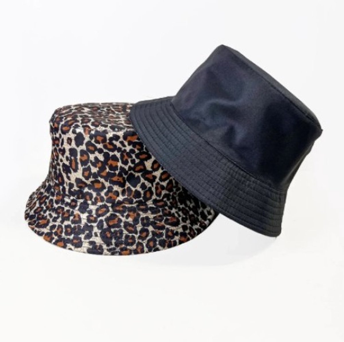 Go Go Gadget - Bucket hat - Vissershoedje - Omkeerbaar - Panterprint/Zwart