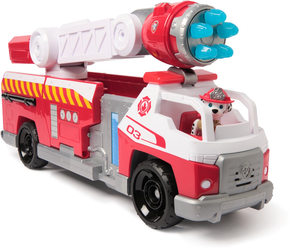 PAW Patrol - Brandweerredding - Marshall's Brandweerwagen met Marshall-figuur, licht, lanceerder en geluidseffecten — afbeelding 12