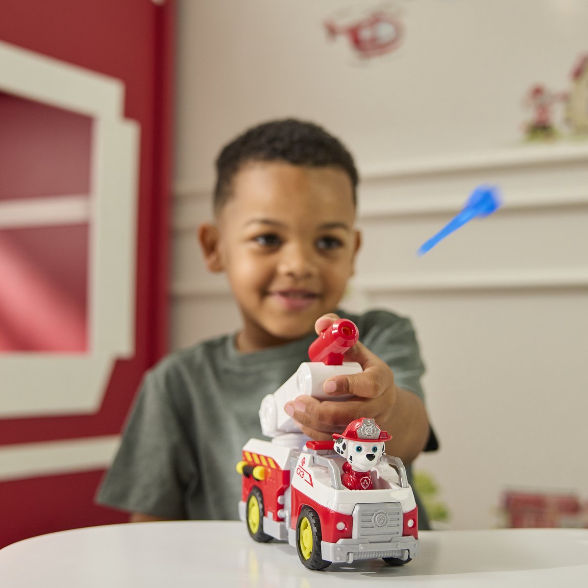 PAW Patrol - Brandweerredding - Marshall's Brandweerwagen - speelgoedauto met speelfiguur — afbeelding 2