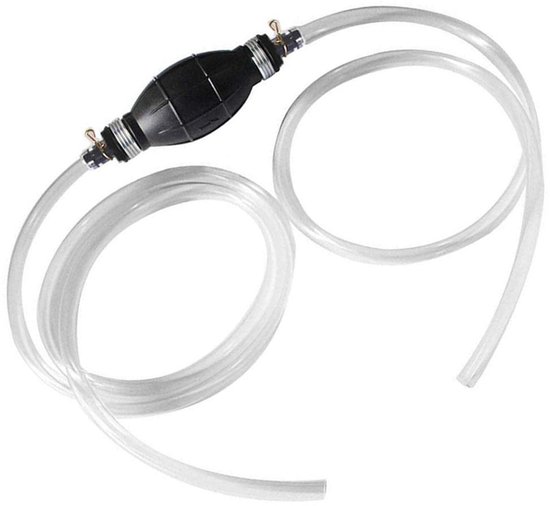 Universele Handpomp voor Benzine, Olie en Diesel - Draagbaar en Handmatig met 2 meter Slang