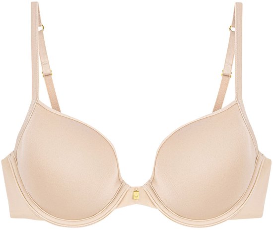 Nude beugel-bh met verstelbare bandjes en gouden details