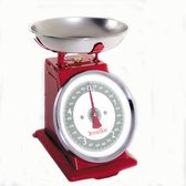 Terraillon Tradition 500 - retro keukenweegschaal - rood