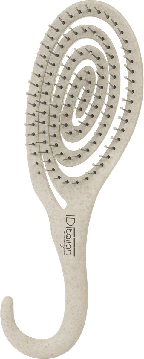 ITALIAN DESIGN ACCESSORIES BIOLOGISCH AFBREEKBARE BORSTEL MET SPIRAALHAAK