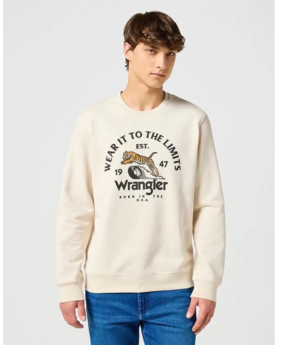 Wrangler CREWNECK SWEATSHIRT VINTAGE L Wit