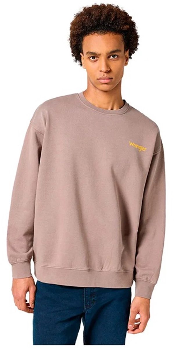 Wrangler CREWNECK SWEATSHIRT IRON L Grijs