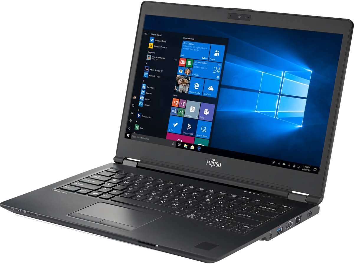 Fujitsu LIFEBOOK U7410 Intel® Core™ i5 i5-10210U Laptop 35,6 cm (14") 8 GB DDR4-SDRAM 256 GB SSD Wi-Fi 6 (802.11ax) Windows 10 Pro Zwart