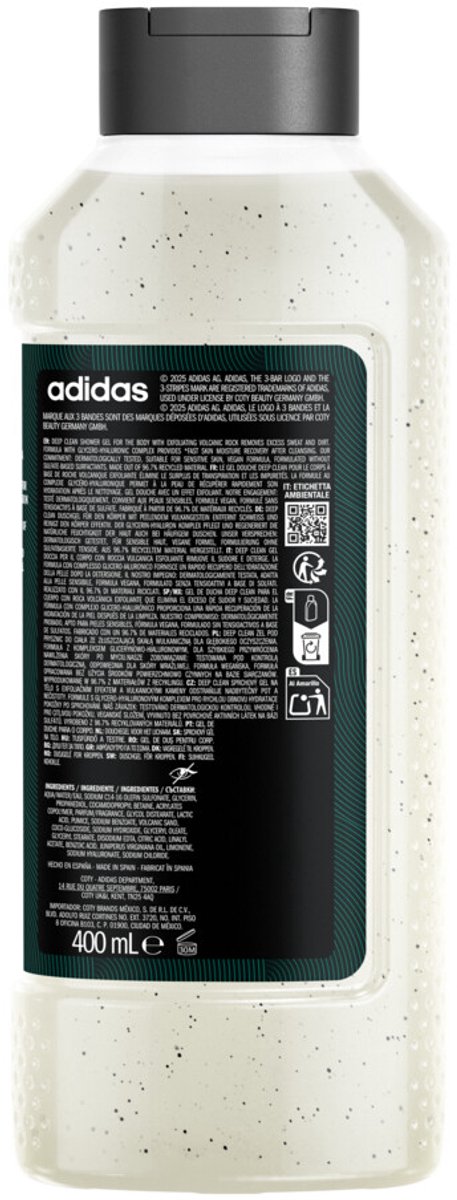 Adidas Shower Gel Active Skin & Mind Deep Clean - 400 ml