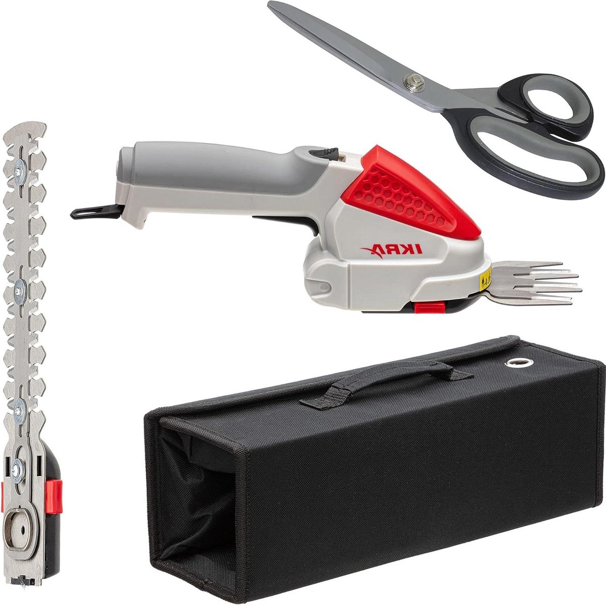 Grasschaar Struikenschaar & Buxusschaar IGBS 1054 LI incl. accu oplader multifunctionele schaar & tas