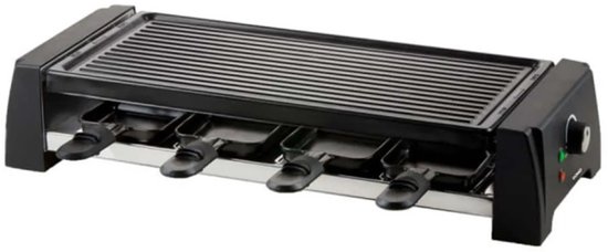 DOMO DO9189G Gourmetset - Steengrill - Raclette - 8 Personen - Verwisselbare platen - PFAS-vrij - 1200W