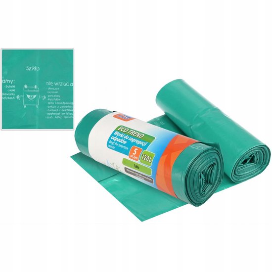 Ravi Eco Trend - Tuinafvalzak - 120L - Groen - 5 stuks — afbeelding 2