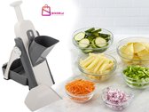 Multifunctionele Groente- en Frietsnijders – 3-in-1 mandoline keukensnijder met Opvangbak – Inclusief Schilmesje – Antislip – RVS Messen – mandoline groentesnijder - 62143