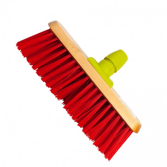 Linea straatbezem gelakt hout pvc rood van Linea — afbeelding 3