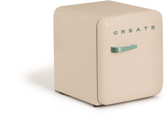 CREATE - Koelkast in retrostijl - Zand - Handvat Sage - FRIDGE RETRO 48L van create — afbeelding 3