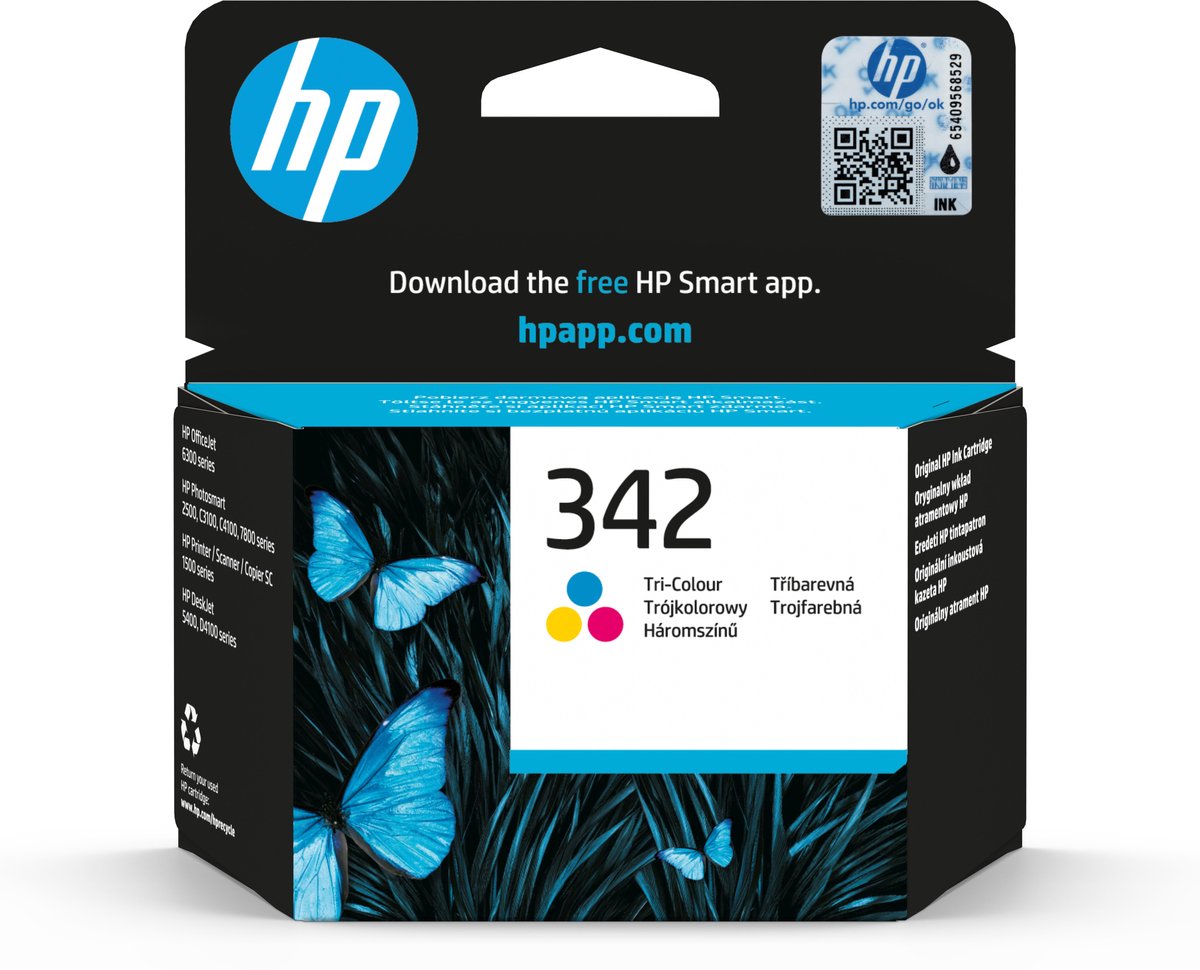 HP Inktcartridge 342 Origineel Cyaan, Magenta, Geel C9361EE Inkt