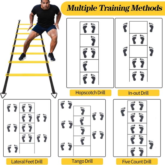 Speed Agility Ladder - Verstelbare Trainingsladder met