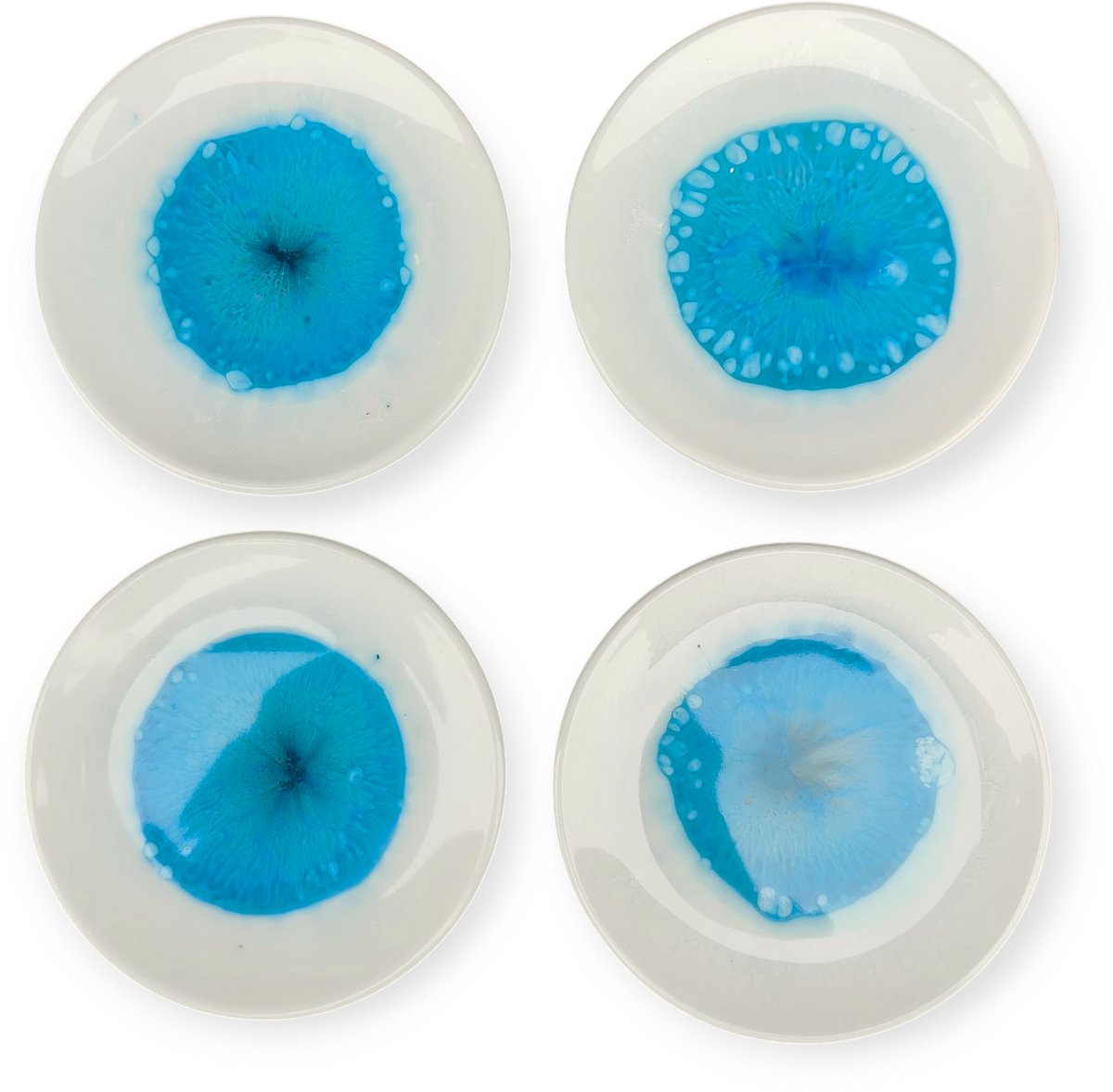 Resin Art JR: Theetip / Amuseschaaltje / Kleine schaaltje / Schaaltje voor een theezakje (set van 4)