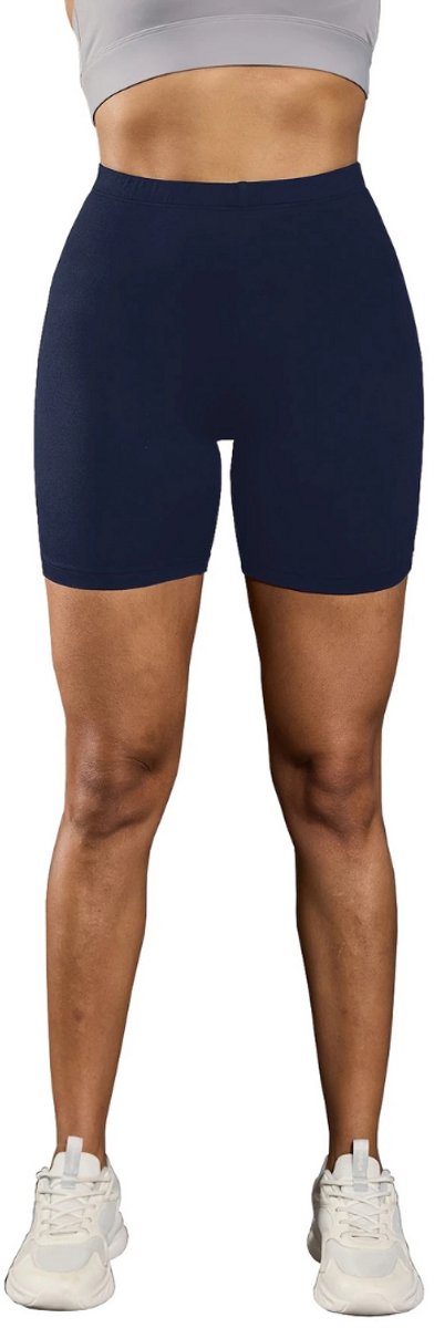 Bovista Biker Short Dames Korte Legging Lange Onderbroek Bikershort Met Pijpjes Blauw