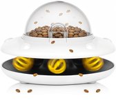 ZoeZo Design - Jouet pour chat OVNI - Jouet interactif pour chat - Intelligence - Électrique - Wit - Jouets Animaux domestiques - OVNI d'entraînement - Balle de jeu - OVNI avec Friandises - Distributeur de nourriture - OVNI à Friandises -