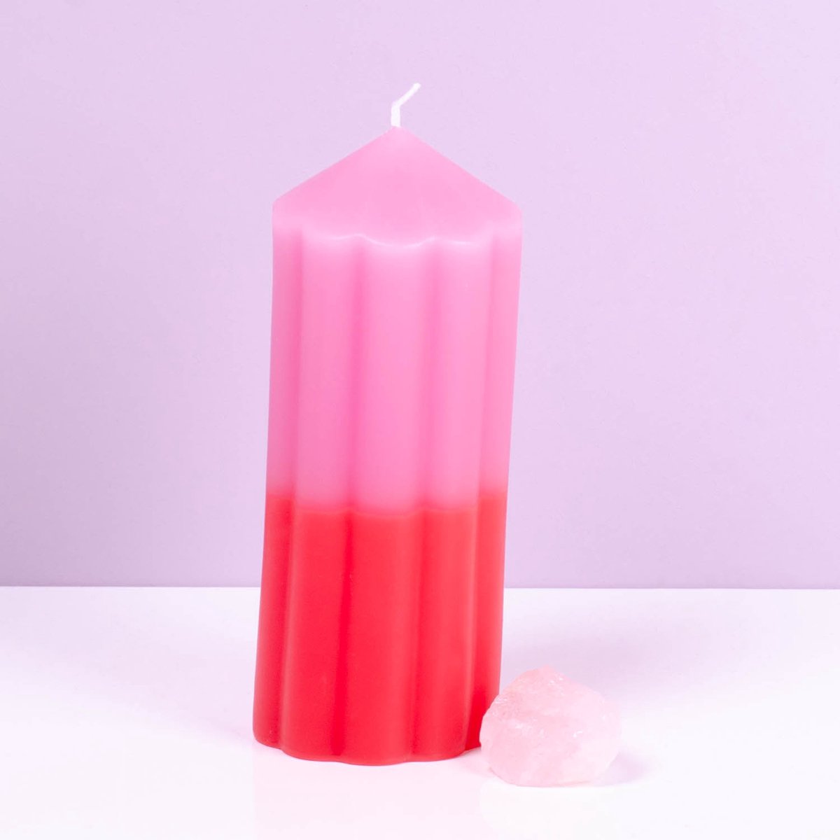 Gift Republic Liefdes Kaars met Rozenkwarts kristal