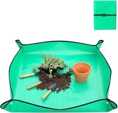 Allecto Plus - Tapis de jardin imperméable 100 x 100 cm pliable pour semis, rempotage, plantes grasses, vert - Accessoire de Jardinage , Graines , Pieds - Tapis de protection pour plantes