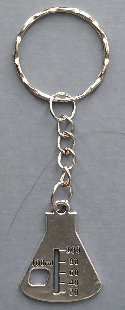 erlemeyer sleutelhanger