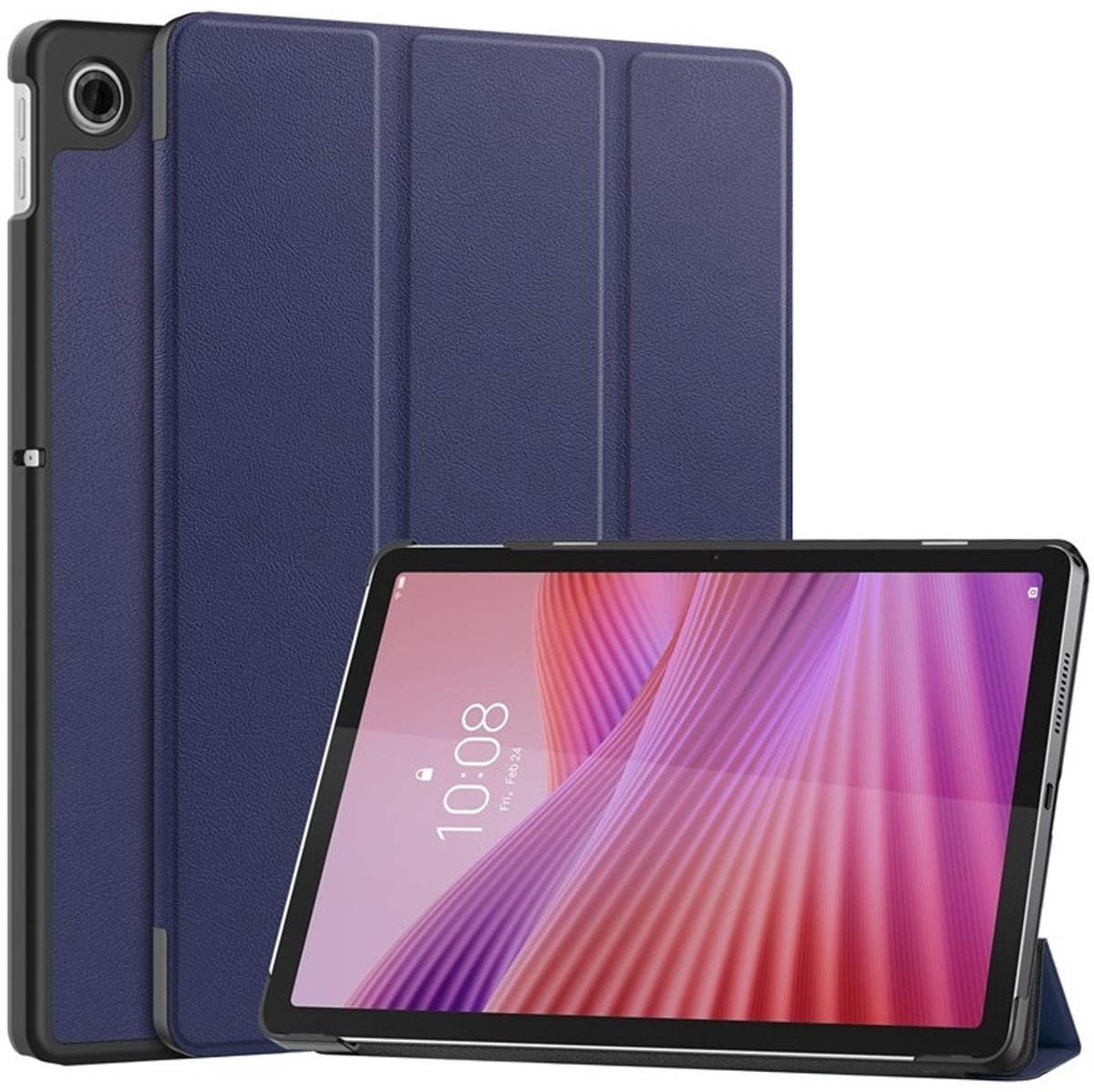 Coverup Tablethoes geschikt voor Lenovo Tab 10.1 TB311FU Hoesje - Tri-Fold Book Case met Wake/Sleep - Blauw