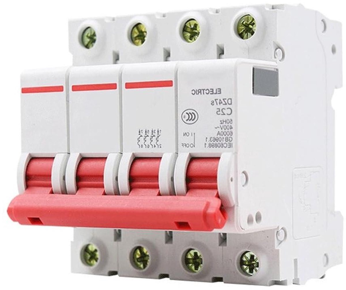 Allecto Plus - 4-polige Stroomonderbreker AC400v 25A met Overbelastingsbeveiliging