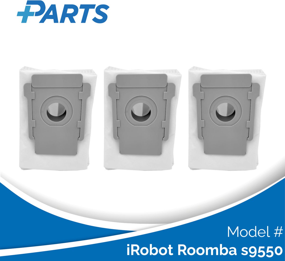 iRobot Roomba s9550 Stofzakken (3 Stuks, Plus.Parts® alternatief voor 4626194 / 4640235)