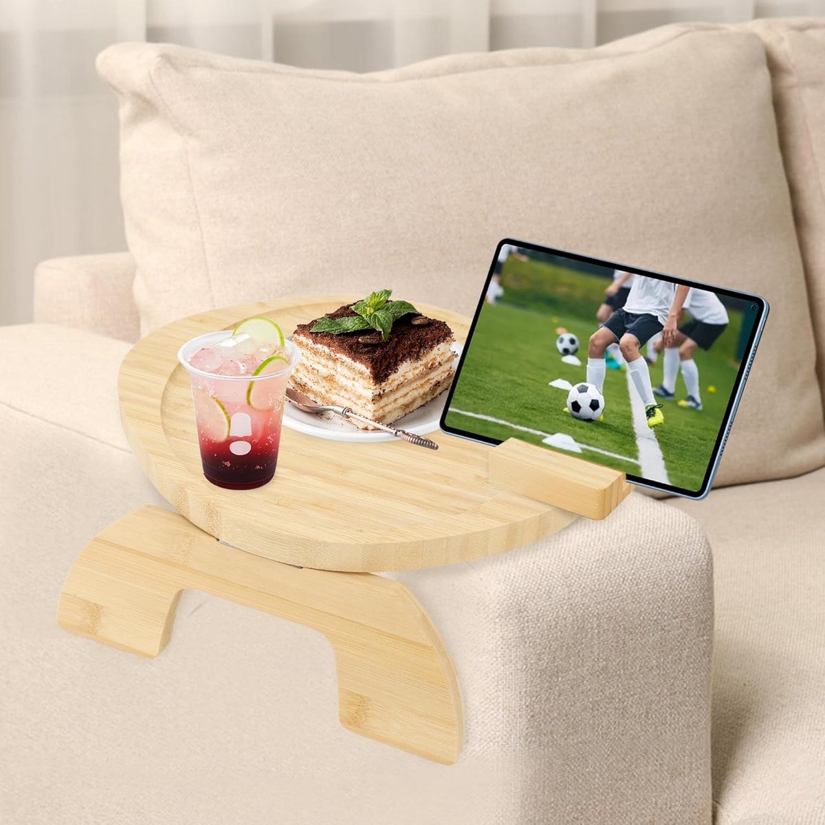 Opvouwbare Sofa Arm Tray Tafel - Bamboe Organizer - 1 stuk