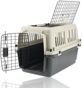 Kattenbench Groot 61x41x40 cm – Demontabele Kattenreismand / Transportbox Kat – Reismand voor Katten tot 12 kg – Bench Kat met Schroeven – Draagbare Vervoersbox Kat / Kitten / Huisdier