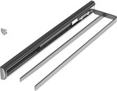 SOTECH Handdoekrek, 2-armig (410 x 103 x 35,3 mm, antraciet) Uitschuiflengte ca. 710 mm Kesseböhmer handdoekrek