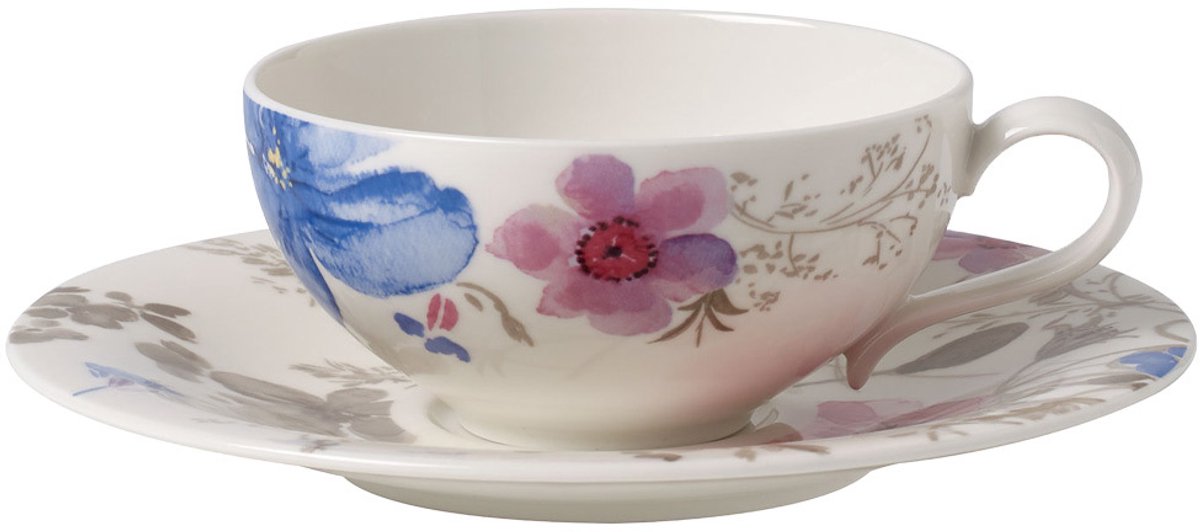 Teetasse mit Untertasse Mariefleur Gris Basic 150 ml