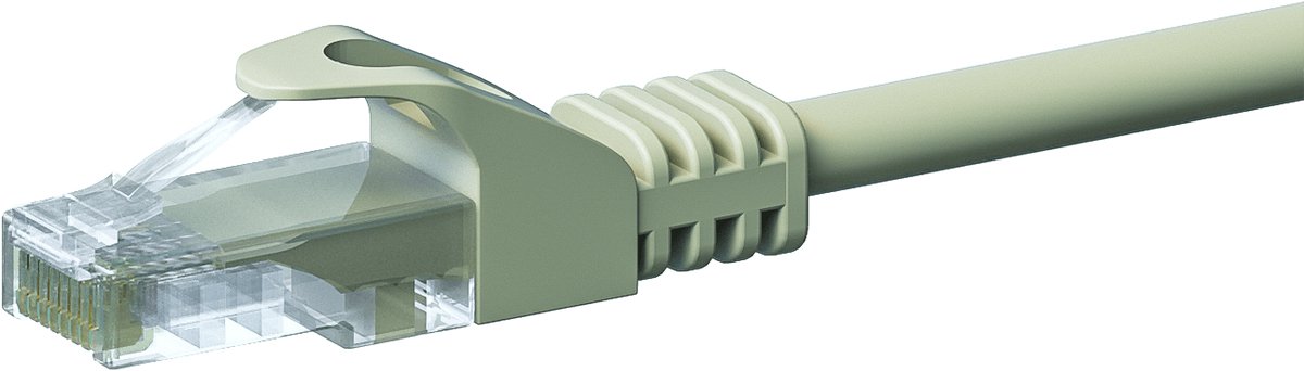 Bol.com Danicom CAT5e UTP patchkabel - 20 meter grijs - CCA - netwerkkabel - internetkabel - UTP kabel - RJ45 - 1000 mbit/s aanbieding