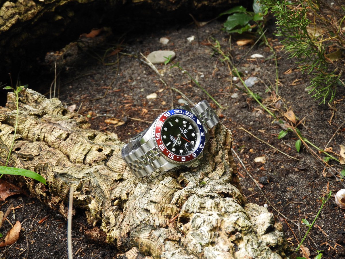 Afbeelding 3 van Pagani Design GMT Horloge PD-1662 40mm Blauw Jubilee