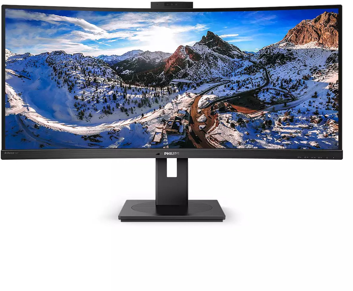 Philips P Line 346P1CRH/00 LED display 86,4 cm (34") 3440 x 1440 Pixels UltraWide Quad HD Zwart