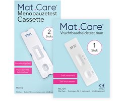 Mat Care vruchtbaarheidstest man + vrouw (2 x 2 testen)
