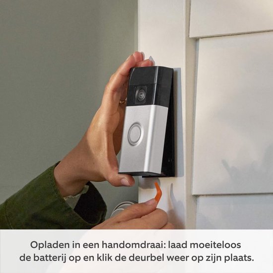 RFWR® Videodeurbel op Batterij met HD-video en Nachtzicht | Oplaadbare Videodeurbel voor Beveiliging en Toegang — afbeelding 4