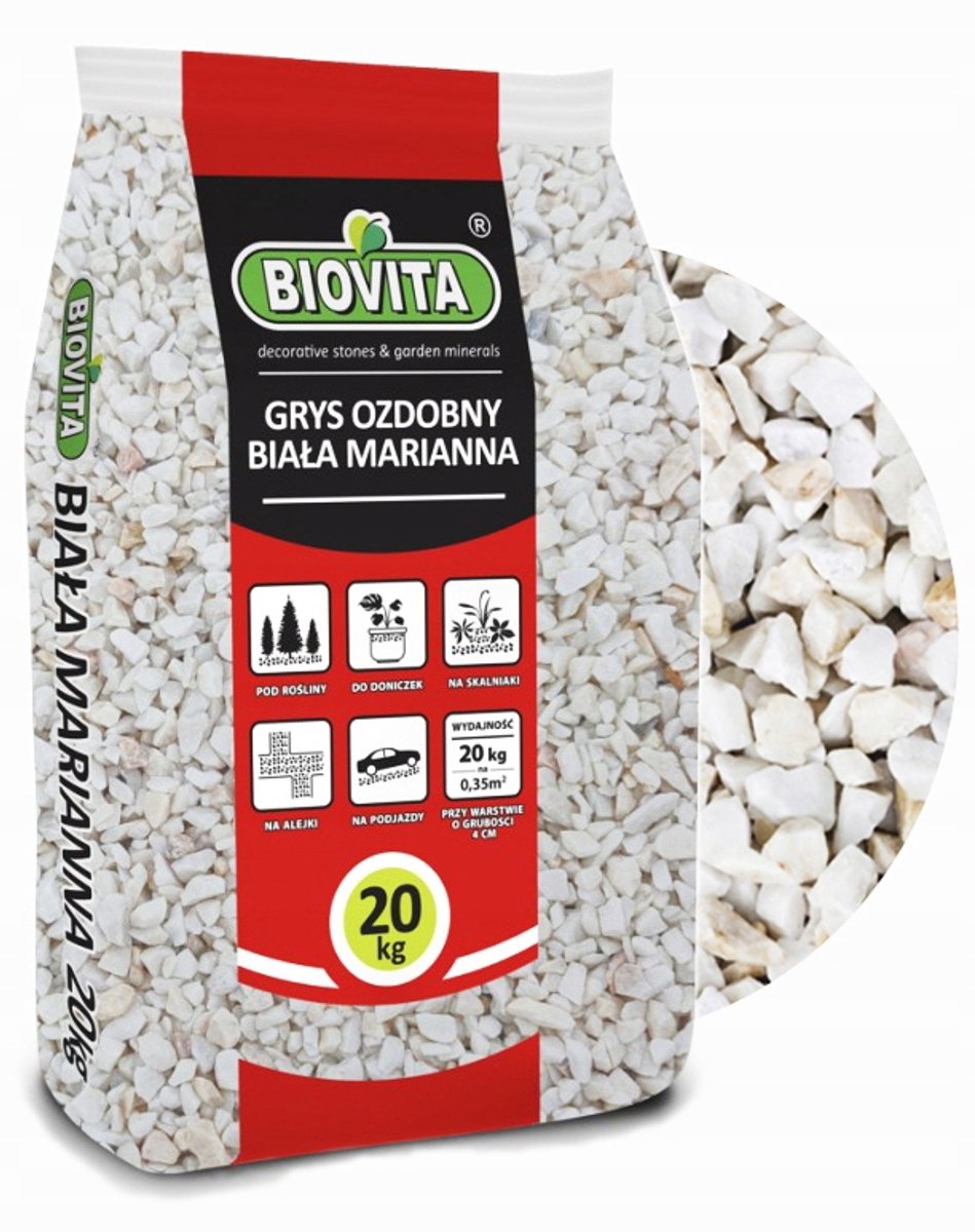 Biovita Marianna Serie - Siergrind - Wit - 8-16mm - 20 kg